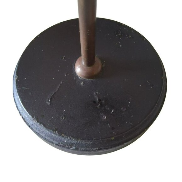 Vintage Brass Mask Face On Black Wood Base Made in India - Picture 12 of 13